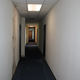 Main hallway of Timing and Scoring. Just a few leaks and probably some mold...